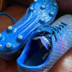 Kids Blue Soccer Cleats